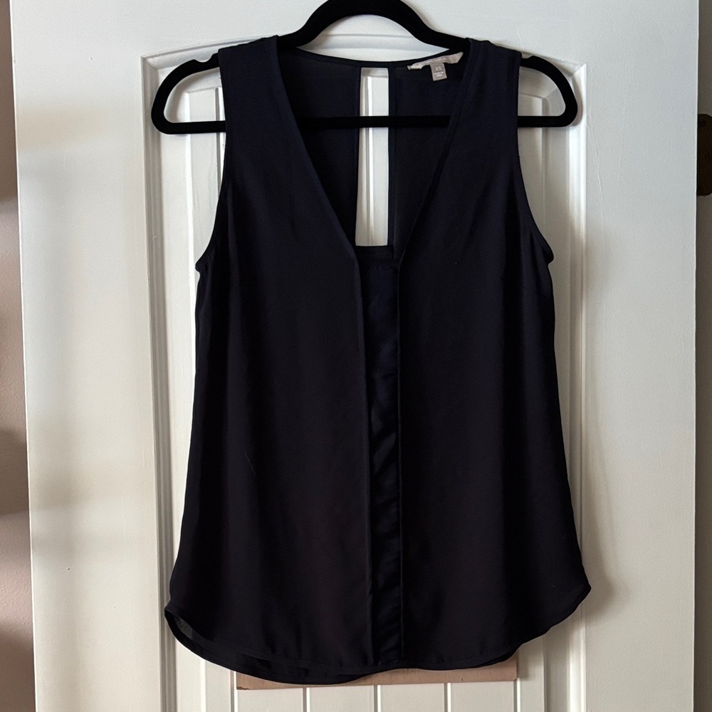 Banana Republic Navy Sleeveless Tank Top